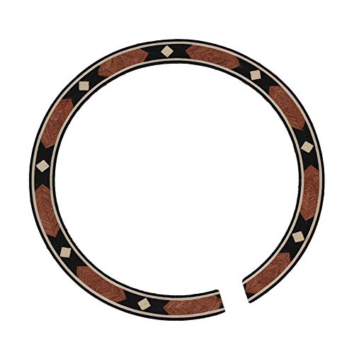 BQLZR Acoustic Guitar Soundhole Rosewood Rosette，Round Sound Hole Decoration add Some Bling To the Face,Inner Diameter 3.70inch, Width 0.39inch, Requires Glue Guitar Sticker Decal - Image 1