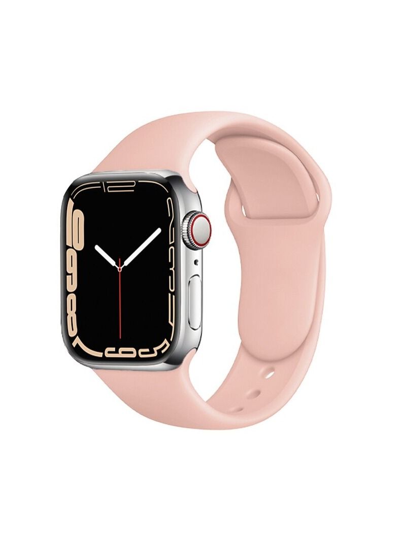 Apple Watch Band 45mm 44mm 42mm Soft Silicone Sport Band Replacement Wrist Strap Compatible for iWatch Apple Watch Series 7/SE/6/5/4/3/2/1 (45mm/44mm/42mm) - Image 1