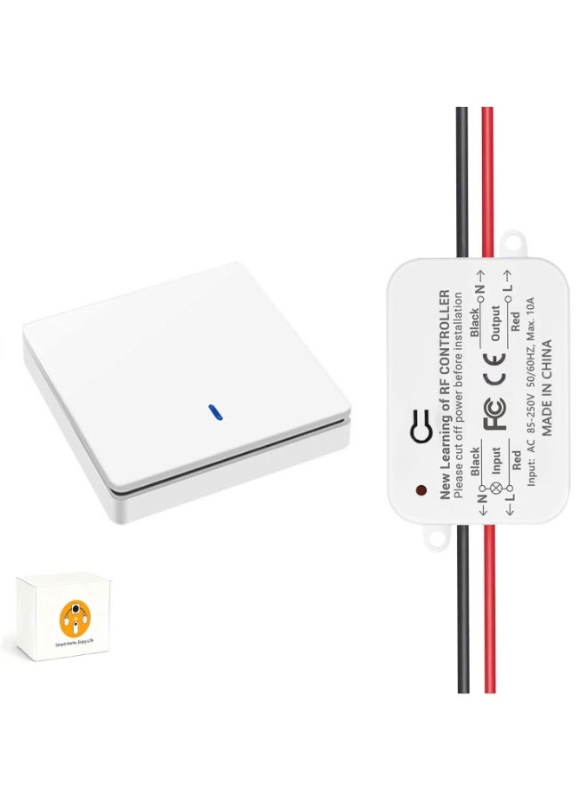 الضوء اللاسلكي التبديل التحكم عن بعد مجموعة التبديل مع جهاز الاستقبال مستقر إشارة RF433 30m نطاق لا أسلاك مطلوبة لغرفة النوم المنزلية مروحة الحمام ضوء السقف - Image 1