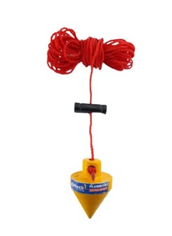 advancedestore advancedestore Pyramid Plumb Bob with Line_Size 25 feet (Nylon Rope) (1)  - Image 1