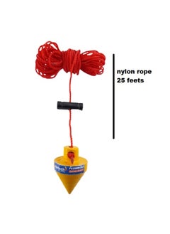 advancedestore advancedestore Pyramid Plumb Bob with Line_Size 25 feet (Nylon Rope) (1)  - Image 2