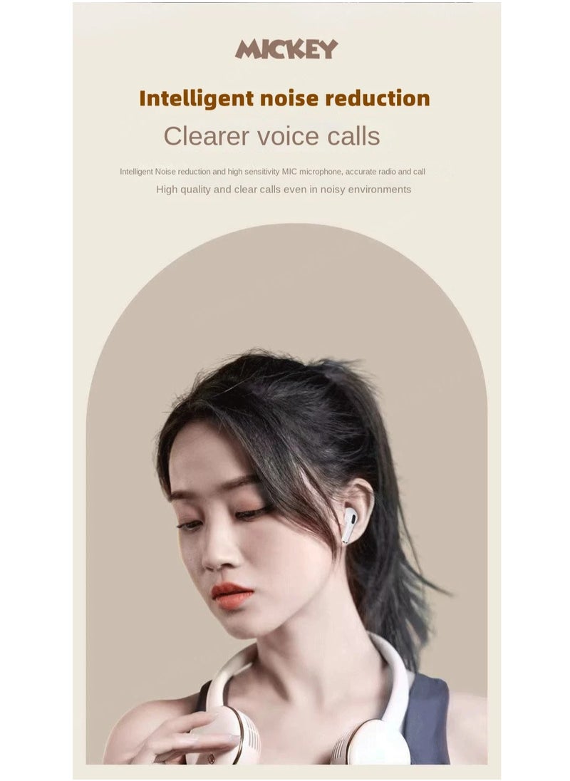 Disney - Disney TWS Earphones Bluetooth 5.2 Wireless headphone Noise Reduction Headphones Earbuds HiFi Sports Waterproof Headset - Image 1
