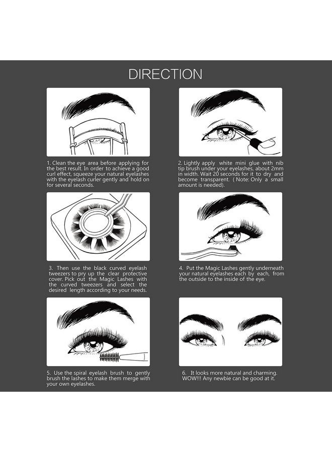 EASITENSION DIY Eyelash Extension, 3D Effect Individual Melt Flare Lash Cluster Natural Lashes Set, Home Eyelash Extension, D curl Lashes Pack 12mm,14mm (14MM-Sparkle) - Image 5