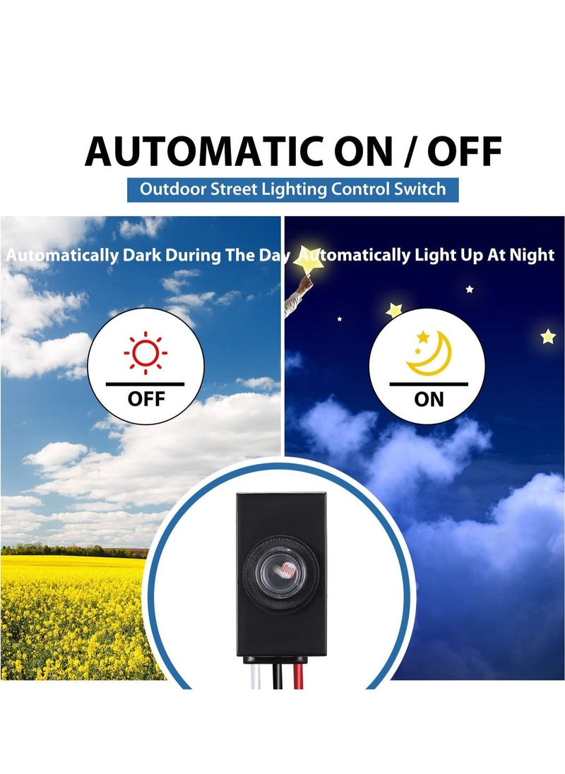 Generic Dusk to Dawn Sensor for Outdoor Lighting 120-277V Photoelectric Switch Photocell Light Sensor Hardwired Post Eye Light Control Most Outdoor Lamp Fixtures Bulbs  - Image 4