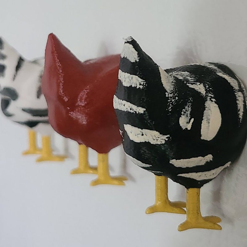 New Creative Resin Craft Refrigerator Stickers Chicken Butt Key Hanging Household Daily Practical Good Small Gifts - Image 5
