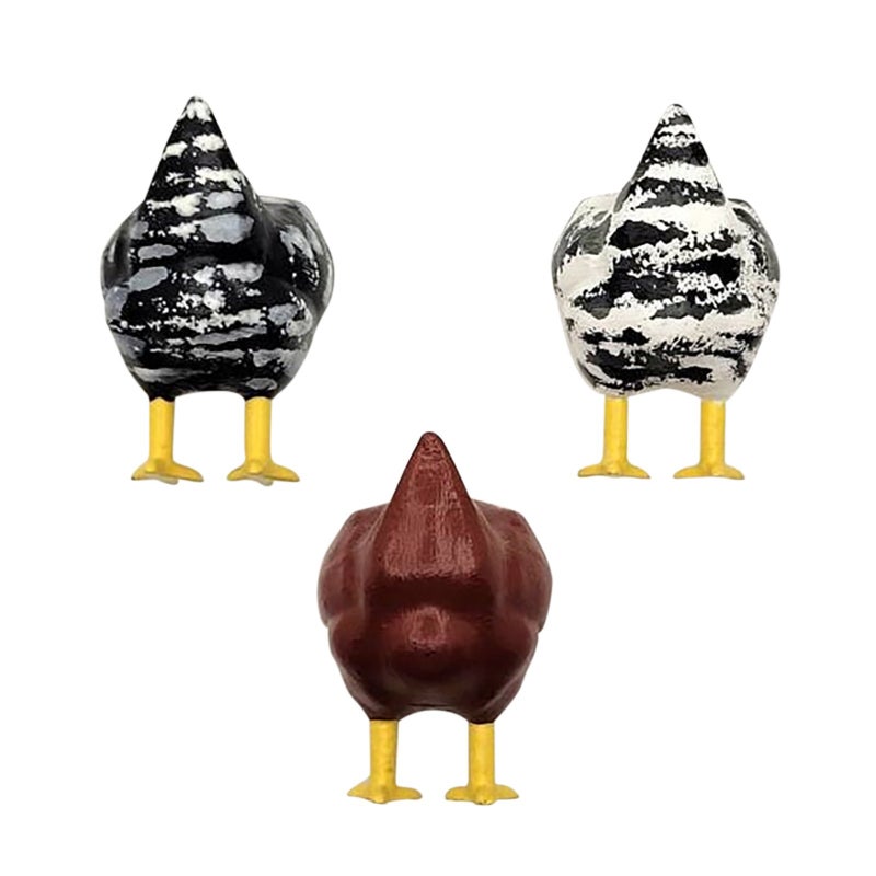 New Creative Resin Craft Refrigerator Stickers Chicken Butt Key Hanging Household Daily Practical Good Small Gifts - Image 3