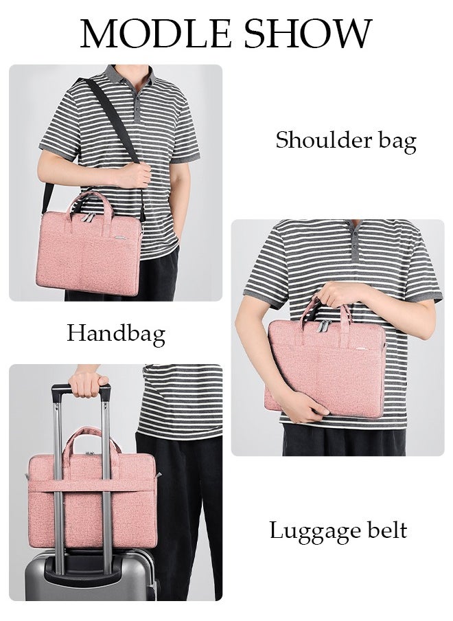 DUNISO - 15.6 Inch Laptop Bag with Multi Compartment Lightweight Laptop Hand Bag Crossbody Bag Travel Business Briefcase Water-Resistant Dust-proof Shoulder Messenger Bag for Men and Women Work Office - Image 1