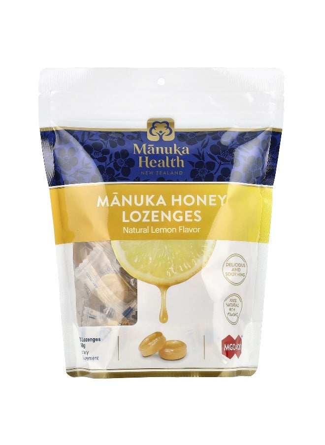 Manuka health Manuka Health, Manuka Honey Lozenges, Natural Lemon, 58 Lozenges  - Image 1