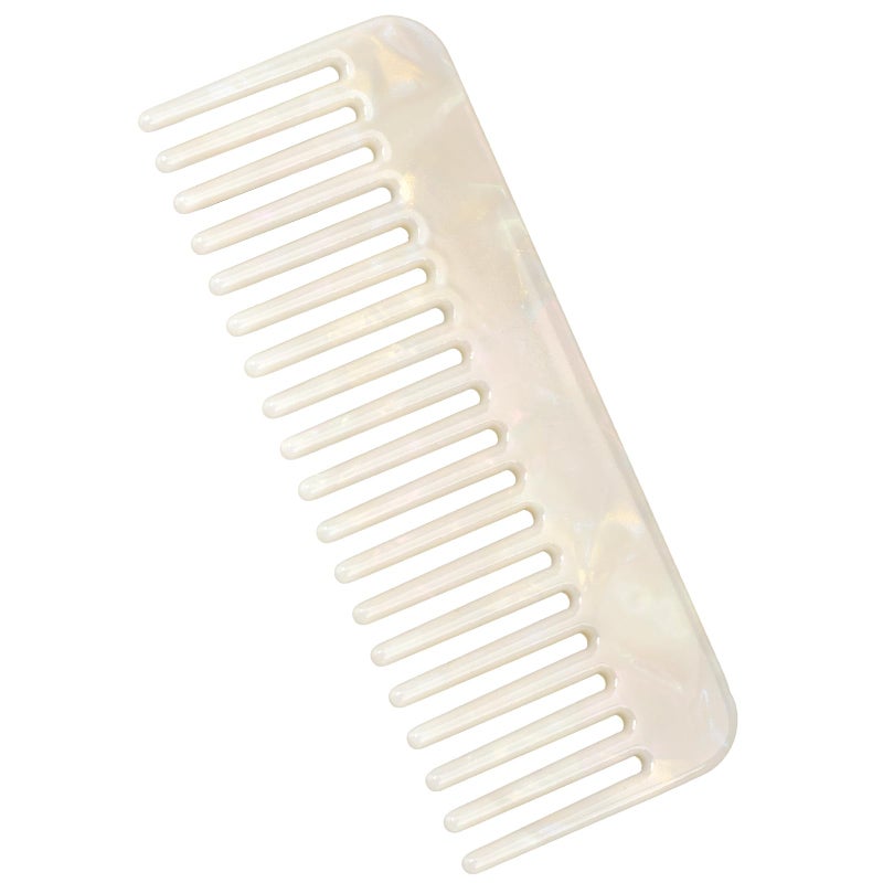 salbsever Tortoise Shell Wide Tooth Detangling Comb for Women Large Handmade Comb for Curly Wet Dry Straight and Long Hair