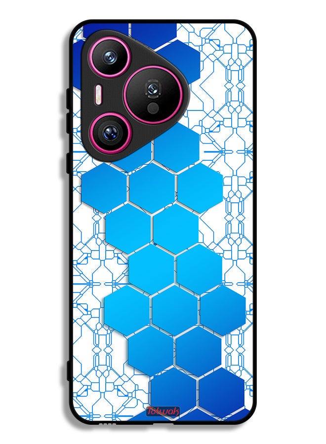Tolwak Huawei Pura 70 Protective Case Cover Honeycomb Hexagon Icon Networks - Image 1