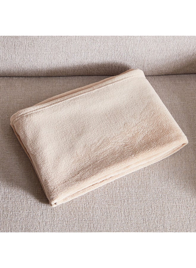 Home Box Ontario Solid Coral Fleece Throw 170x120 cm  - Image 4