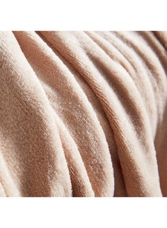 Home Box Ontario Solid Coral Fleece Throw 170x120 cm  - Image 3