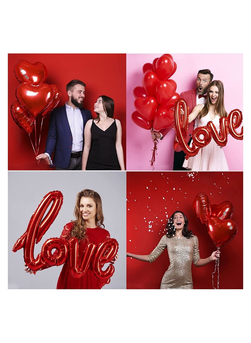 Highland Red Love Heart Balloon Valentine Anniversary Wedding Decorations  - Image 4