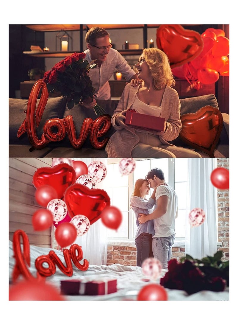 Highland Red Love Heart Balloon Valentine Anniversary Wedding Decorations  - Image 5