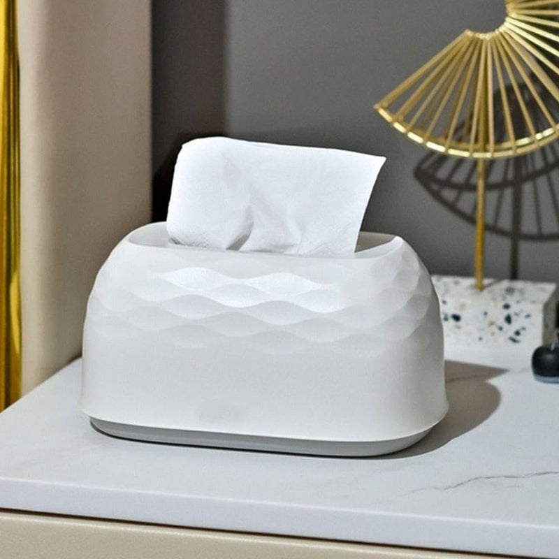 Naivete Facial Tissue Holder with Adhesive Sticker, Decorative Napkins, Tissue Dispenser Organizer Tissue Box for Car Hotel Decoration, (Pack of 1, Multi Colour) - Image 1