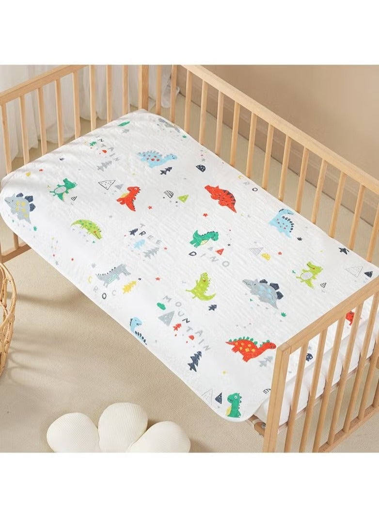 joybuy Kids Diaper Changing Mat, Mattress Sheet Protector, Baby Waterproof Bed Pad Bed Wetting Pads, Washable and Reusable Potty Training Pads for Pack in Play/Crib/Mini Crib 50*70CM - Image 1