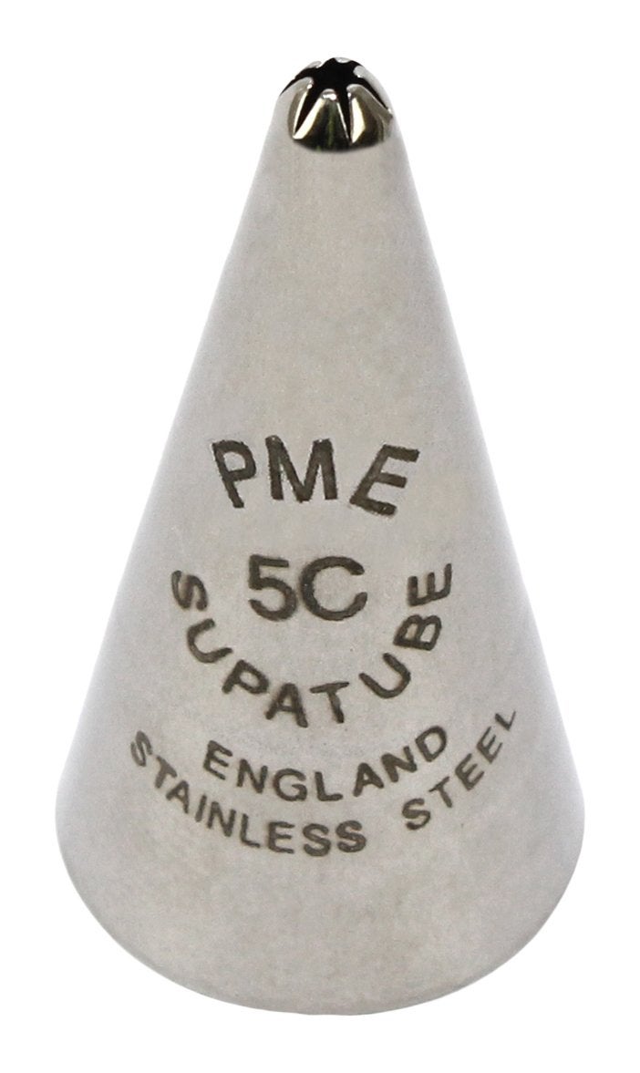 PME Seamless Stainless Steel Small Closed Star Supatube Decorating Tip no 5C