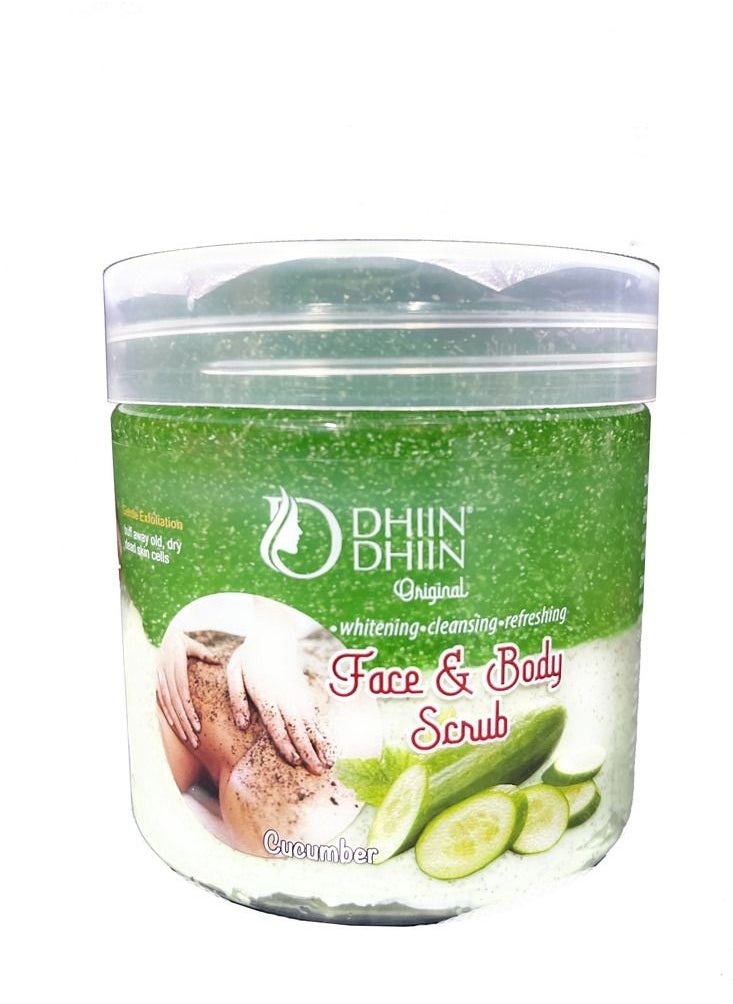 DHIIN DHIIN FACE & BODY CUCUMBER SCRUB 521ML  - Image 1