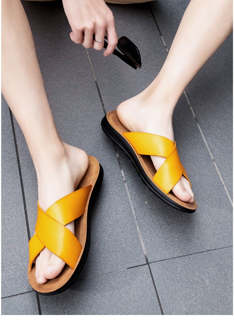 NIBEMINENT Men's Casual Fashionable Beach Shoes Large Size Outdoor Slippers Trendy Leisure Sandals  - Image 5