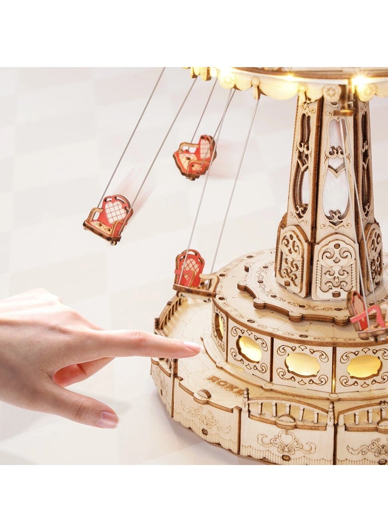 ROKR 3D Wooden Puzzle Swing Ride DIY Music Box  - Image 2