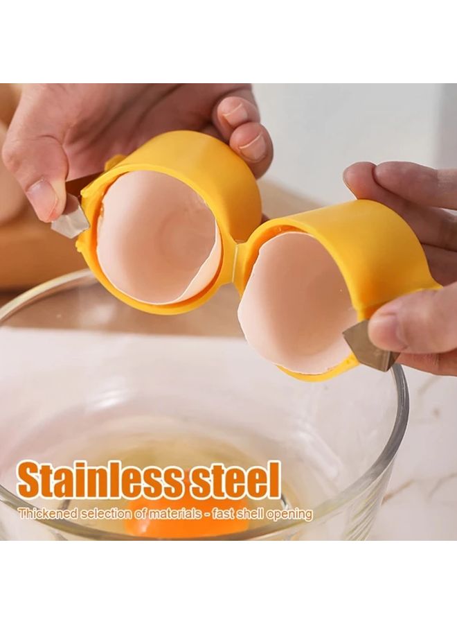 Mixed Colors 3 Packs Egg Shell Separator Easy Clean Quick Peel Yolk Separator Kitchen Baking Essential - Image 2