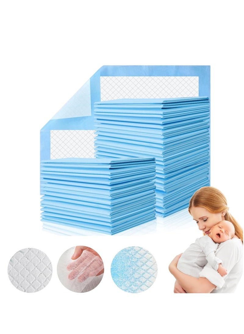 iMissiu Baby Changing Mats, 100 Pack Disposable Bed Pads,Waterproof Diaper Changing Pad,Leak-Proof Underpads  - Image 1