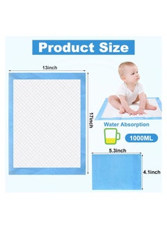 Baby Changing Mats, 100 Pack Disposable Bed Pads,Waterproof Diaper Changing Pad,Leak-Proof Underpads - pzsku/Z33769ABD286986446321Z/45/_/1712221712/229d395a-14e5-4c19-a6f6-ead119c7efc6