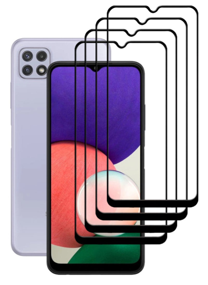ACLIX 4 Pieces Antistatic ESD Dustproof Premium Quality High Definition Tempered Glass Screen Protector Designed For Samsung Galaxy A22 5G - Image 1