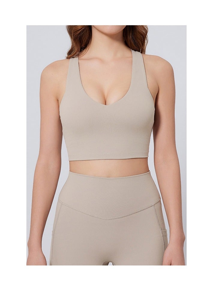 SVL Active Aura Bra with Removable Pads Almond - Image 1