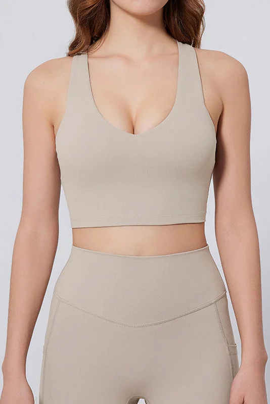 SVL Women's Sports Bra - Beige - SVL