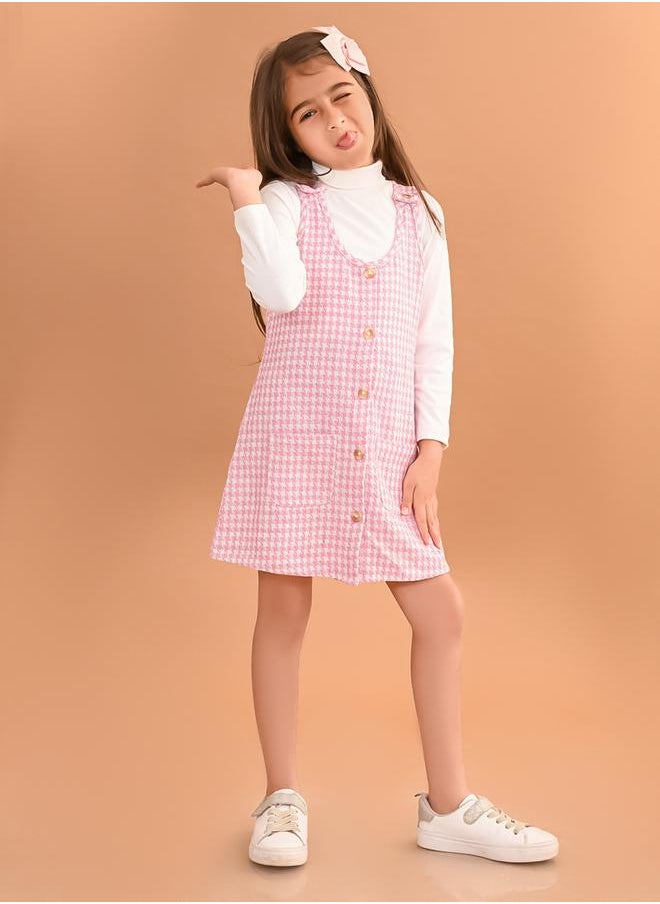 Plain Top & Gingham Check Dungaree Set - pzsku/Z3376A1ABCF87BE5FBF57Z/45/_/1733835538/1f357ad4-e571-43e3-9909-3fe3a0f8fede