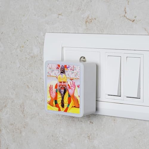 Lexton Premanand ji maharaj | LED Night Lamp Light with 2 Pin Socket | 0.5 Watt, 230V Lamp for Spiritual Ambiance, Home Decoration | (Warm White, Pack of 1) - Image 1