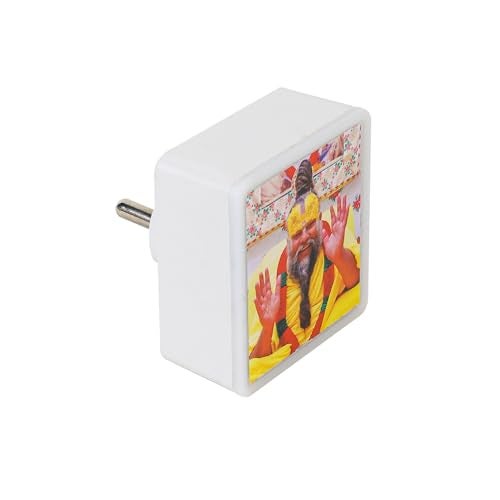 Lexton Premanand ji maharaj | LED Night Lamp Light with 2 Pin Socket | 0.5 Watt, 230V Lamp for Spiritual Ambiance, Home Decoration | (Warm White, Pack of 1) - Image 4