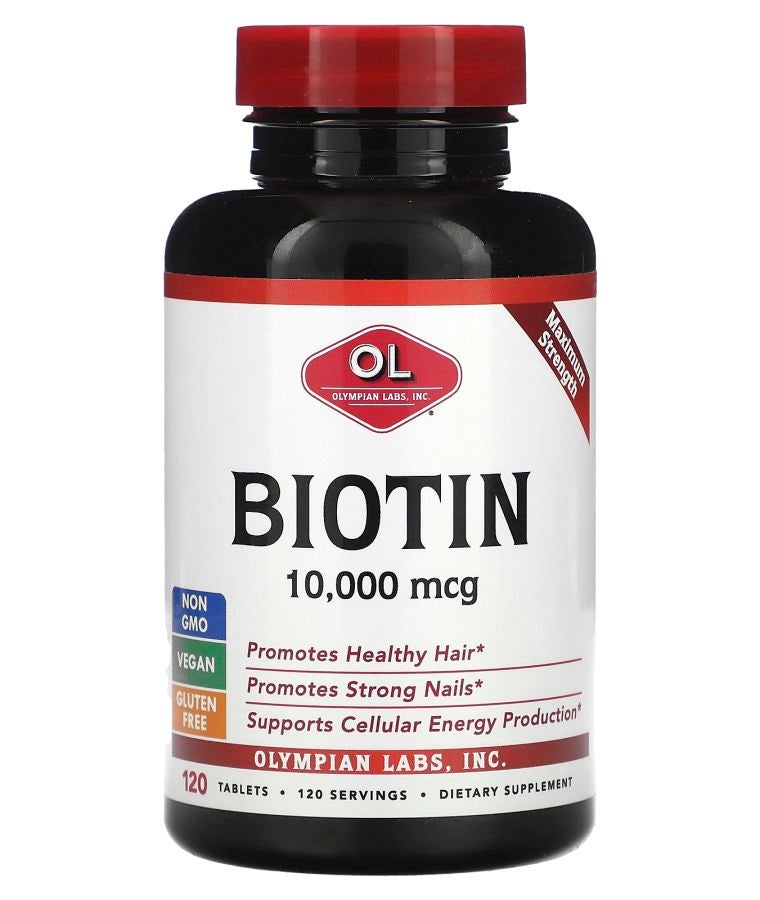 Olympian Labs Biotin 10000 mcg 120 Tablets