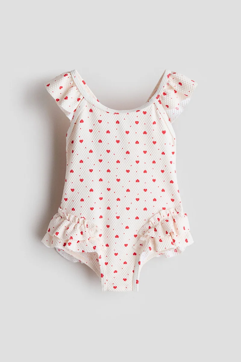 اتش اند ام ملابس سباحة بتفاصيل مكشكشة