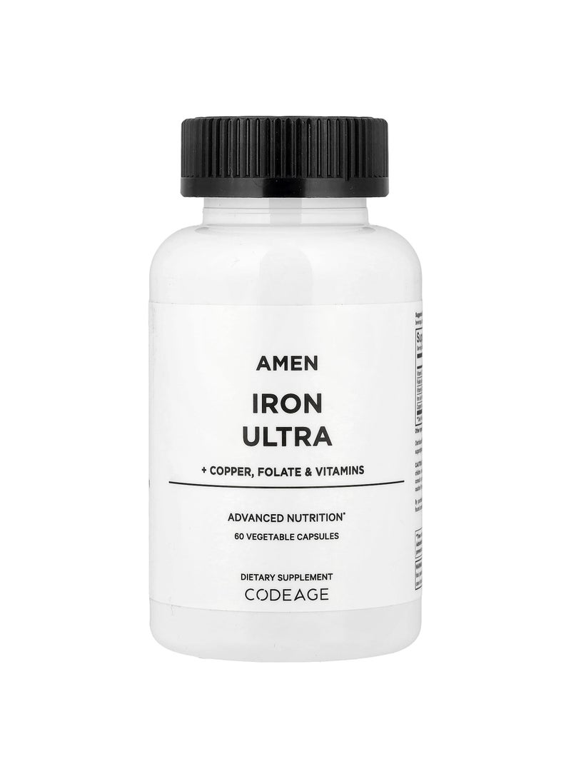 Codeage Amen, Iron Ultra, 60 Vegetable Capsules