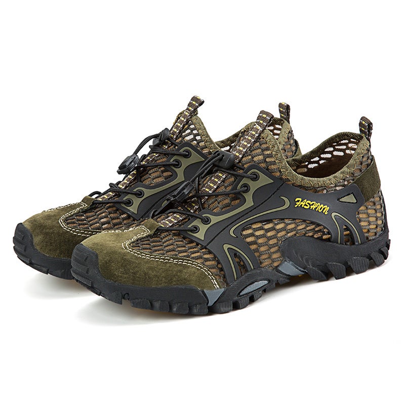 Sandals Men'S Shoes Summer Beach Casual Tracing Shoes Outdoor Breathable Mountaineering Shoes Trendy Mesh Breathable Teenage Shoes - Image 1