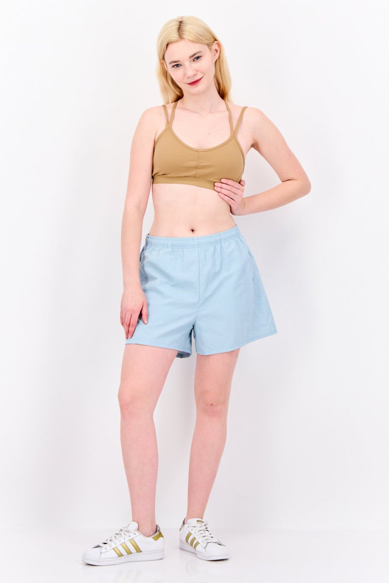 Puma x Select Women Sportswear Fit Embroidered Logo Outdoor Shorts, Turquoise - Image 4