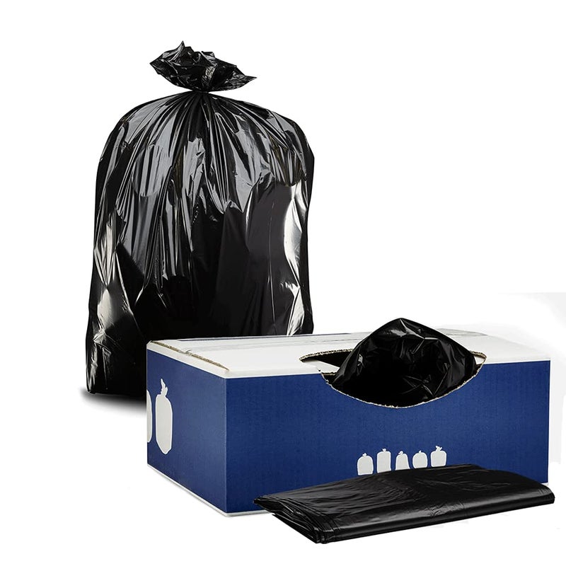 Plasticplace Contractor Trash Bags 4045 Gallon 30 Mil Black Heavy Duty Garbage Bag 40 x 48 50 Count
