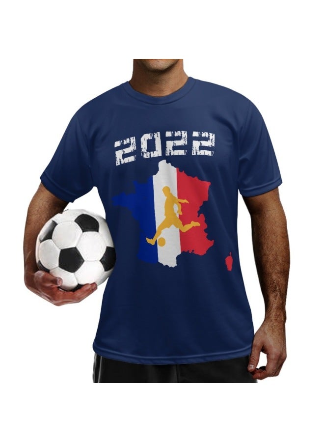 Ysfa2995-1 French Bz6-1 Short Sleeve Football Jersey - Image 1