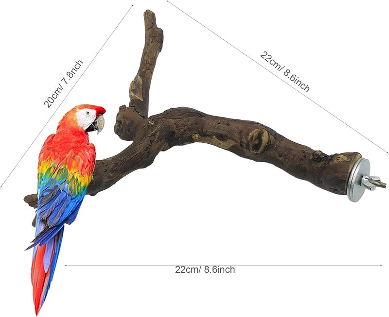 Allazone NA Seasonsky 8 PCS Natural Grape Stick Fork Bird Perch Bird Standing Stick Chewing Bird Toys Natural Grapevine Bird Cage Perch for Parrot Cages Toy for Cockatiels, Parakeets, Finches - Image 3