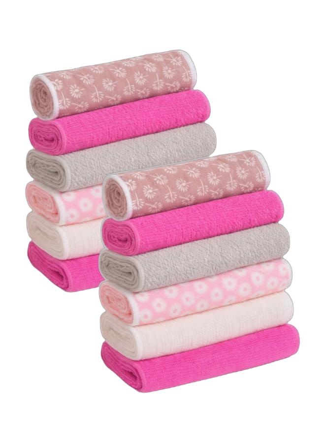 (12 Pcs) Microfiber Towels 25x25 cm – Super Absorbent, Lint-Free Multipurpose Cleaning Cloths for Kitchen, Bathroom, Living & More – Reusable Quick-Dry Bundle - Image 1