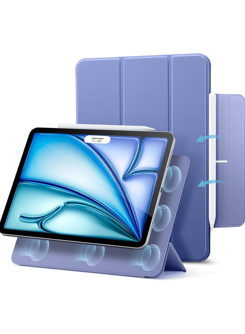 Rock Pow Magnetic Case For iPad Air 11 inch M3/M2 2025/2024 Gen iPad Air 11 Case/Case For iPad Air 5 10.9 inch 2022/Air 4 10.9 inch 2020 iPad Air 10.9 Case Slim Stand Convenient Magnetic Attachment Auto Sleep/Wake Slim Stand Cover for air 6th/air 7th 11inch 2025/2024,Air 5th/air 4th 10.9inch 2022/2020 Rebound Series - Image 1