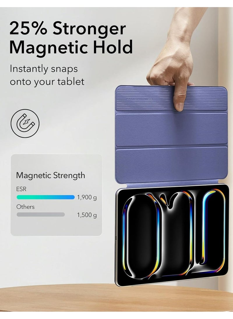 Rock Pow Magnetic Case For iPad Air 11 inch M3/M2 2025/2024 Gen iPad Air 11 Case/Case For iPad Air 5 10.9 inch 2022/Air 4 10.9 inch 2020 iPad Air 10.9 Case Slim Stand Convenient Magnetic Attachment Auto Sleep/Wake Slim Stand Cover for air 6th/air 7th 11inch 2025/2024,Air 5th/air 4th 10.9inch 2022/2020 Rebound Series - Image 5