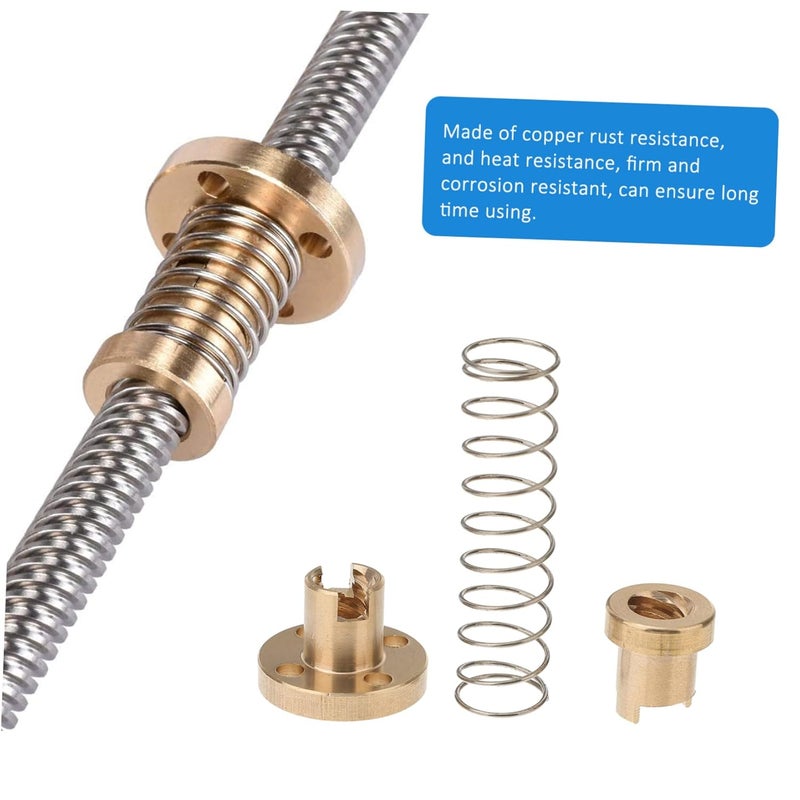 MAGICLULU 4Pcs Backlash Nut for Lead Screw Printer Pitch Eliminate Gaps for Precise Transmission Easy to Install Printing Accessory - Image 4