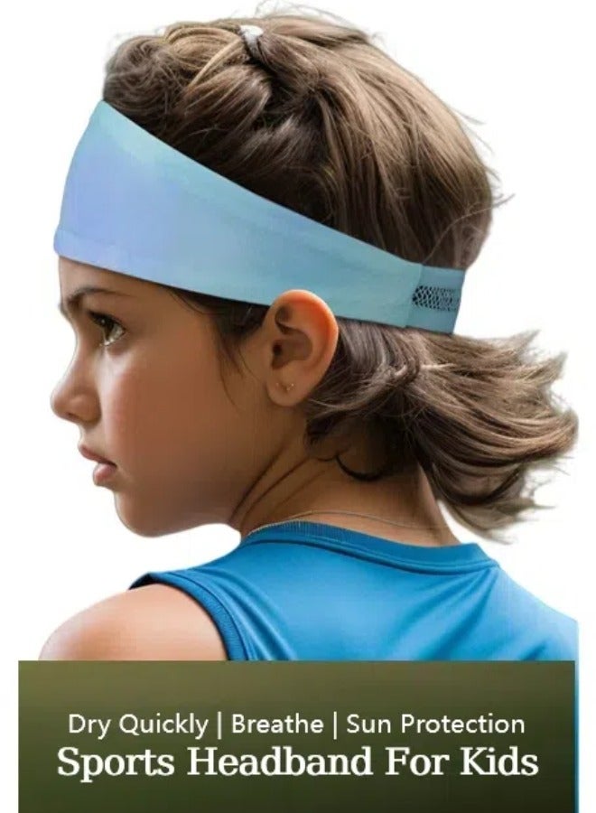 سريع الجافة تنفس الطفل الرياضية حزام الشعر ، في الهواء الطلق تشغيل حزام الرأس ، امتصاص العرق الجبين حماية حزام الشعر ، ومناسبة للأطفال الذين تتراوح أعمارهم بين 4-10 ( 42-68cm محيط الرأس ) . - Image 1