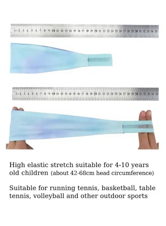 سريع الجافة تنفس الطفل الرياضية حزام الشعر ، في الهواء الطلق تشغيل حزام الرأس ، امتصاص العرق الجبين حماية حزام الشعر ، ومناسبة للأطفال الذين تتراوح أعمارهم بين 4-10 ( 42-68cm محيط الرأس ) . - Image 3