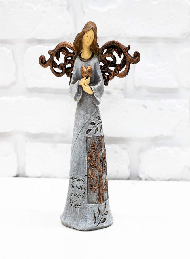 Roman Giftware Inc., Inspirational Heavenly Blessings Collection, 9" H Tree of Life Angel W/Heart,Religious, Inspirational, Durable (6x2x9) - Image 2