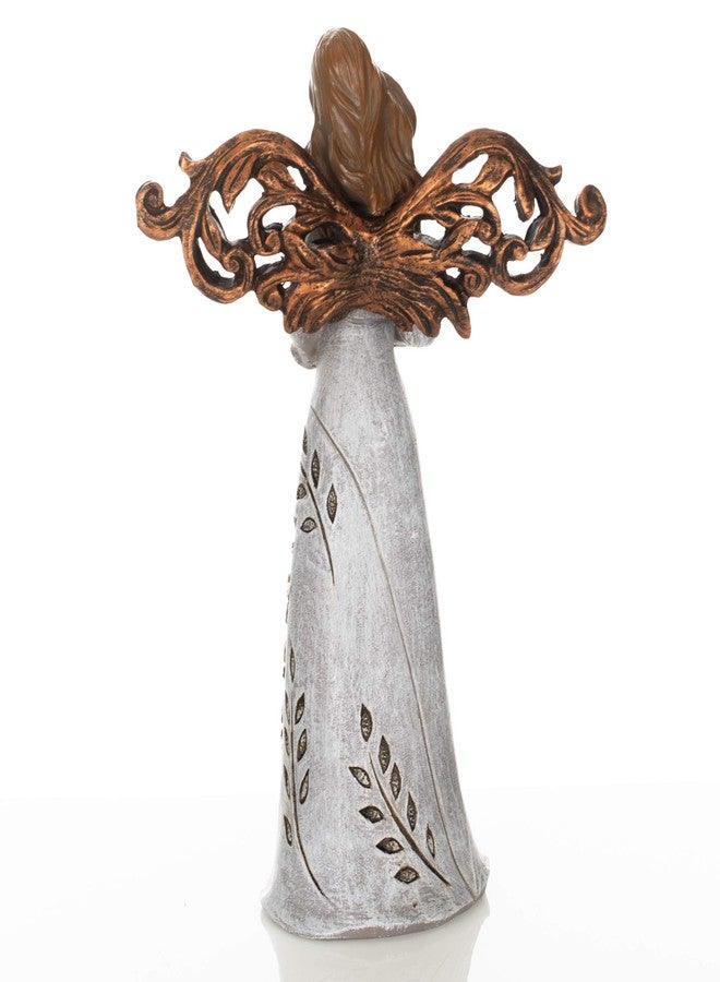 Roman Giftware Inc., Inspirational Heavenly Blessings Collection, 9" H Tree of Life Angel W/Heart,Religious, Inspirational, Durable (6x2x9) - Image 4