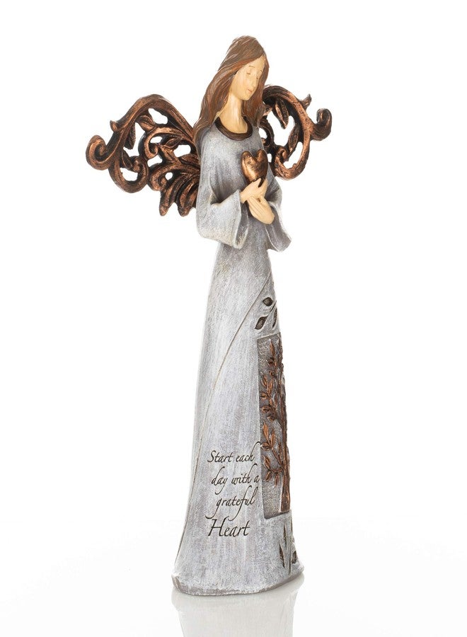Roman Giftware Inc., Inspirational Heavenly Blessings Collection, 9" H Tree of Life Angel W/Heart,Religious, Inspirational, Durable (6x2x9) - Image 3